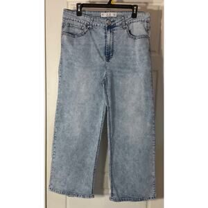 New Max Light Blue Lightweight Wide Leg 5 Pocket Jeans 16